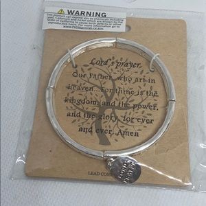 NWT Crystal Avenue Lord’s Prayer bracelet